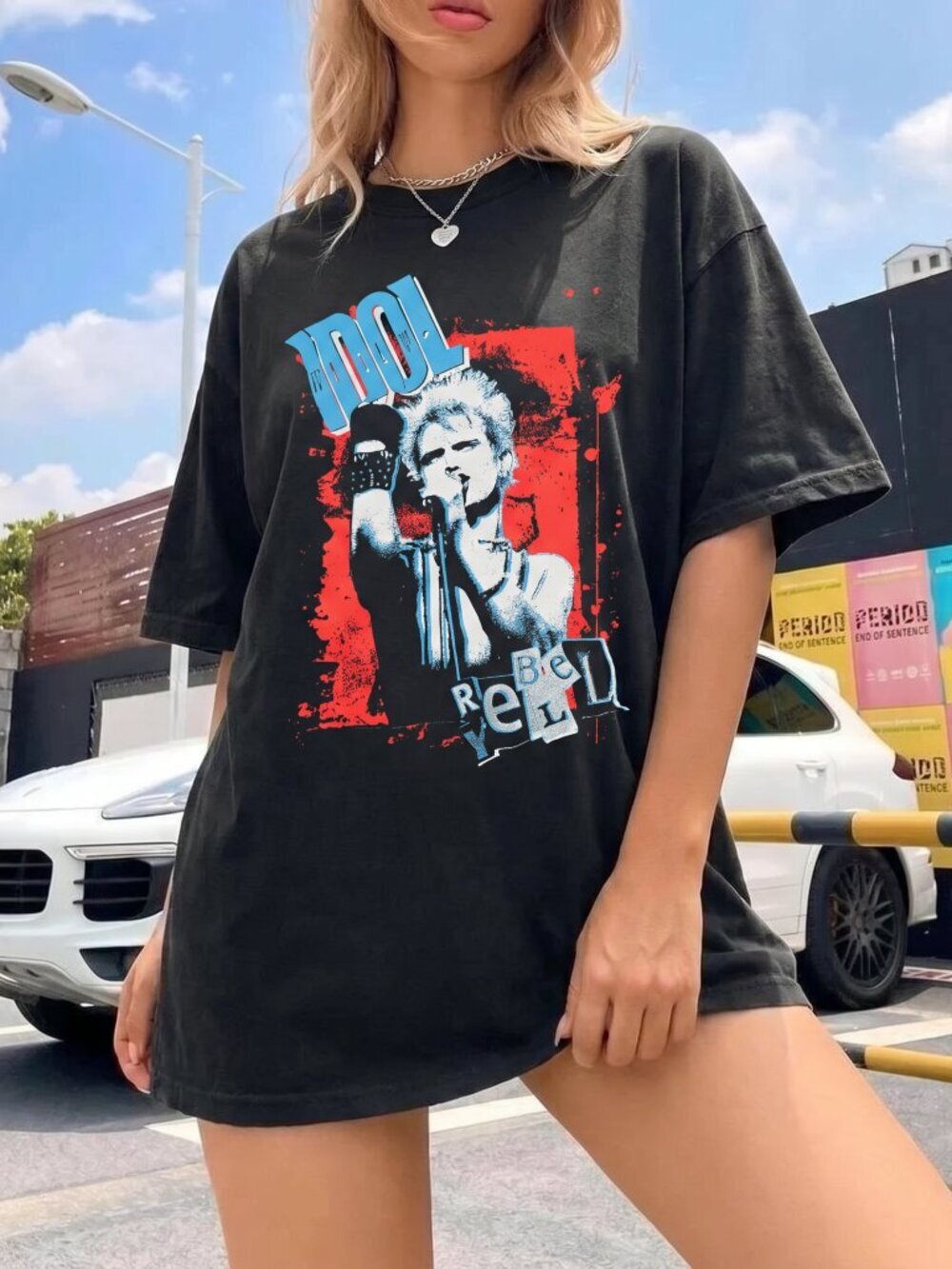 Ladies Billy Idol band TShirt (XL)